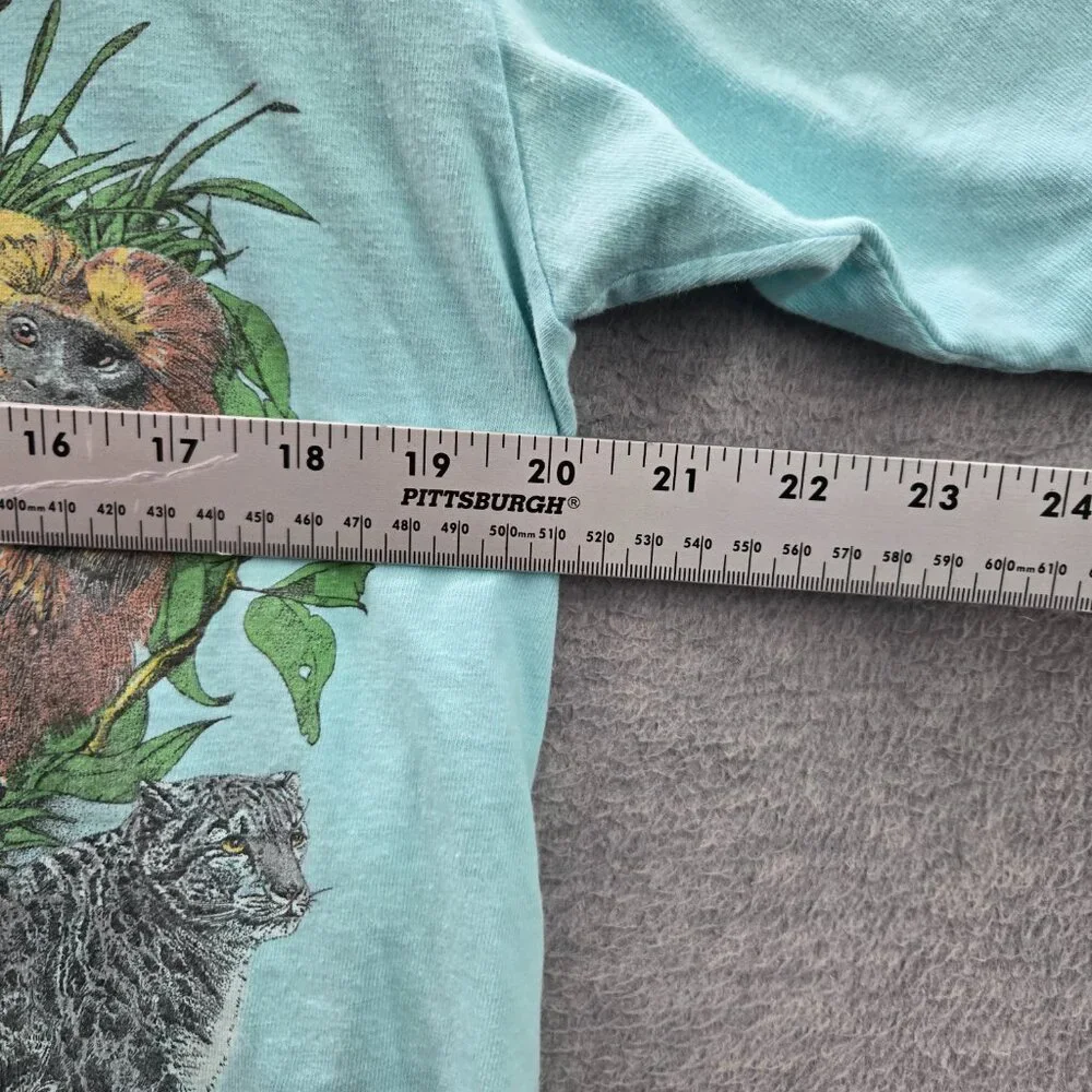 VINTAGE San Diego Zoo Men Shirt XL Single Stitch Wild Animal Park 80s USA READ - Picture 6 of 10